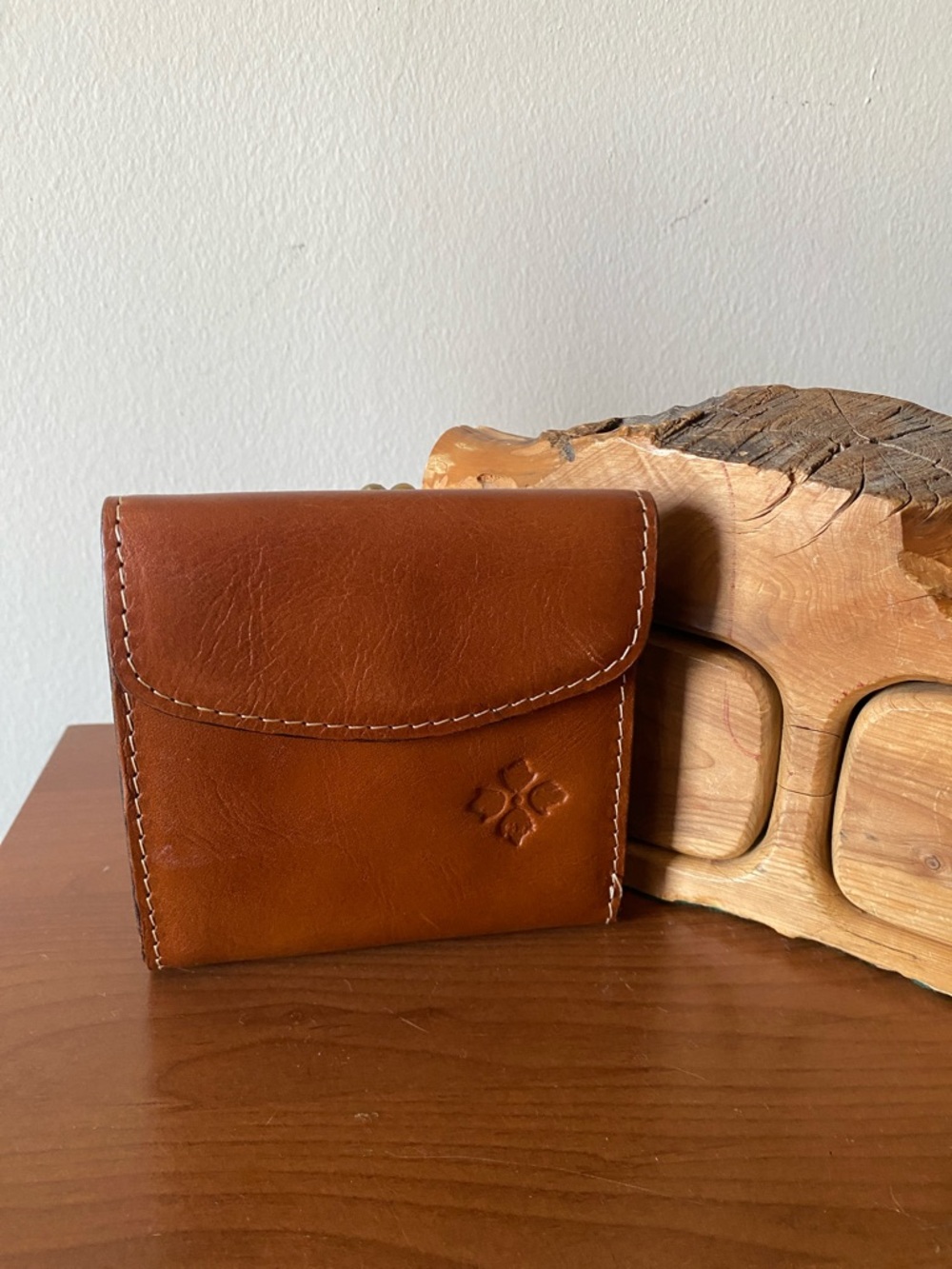 Patricia Nash Reiti Brown Leather Bifold Wallet